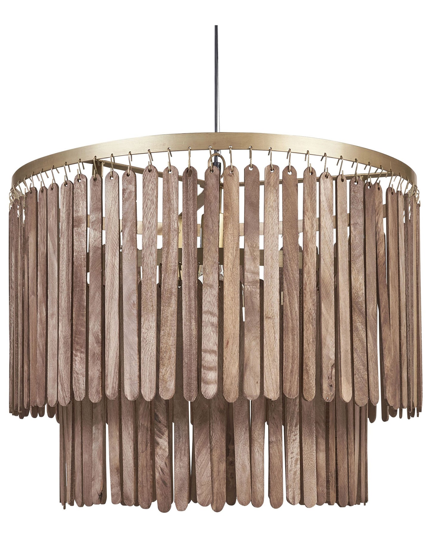 Pendant Lamp Dark Brown Mango Shade Boho Industrial
