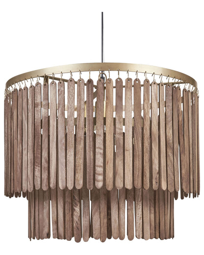 Pendant Lamp Dark Brown Mango Shade Boho Industrial