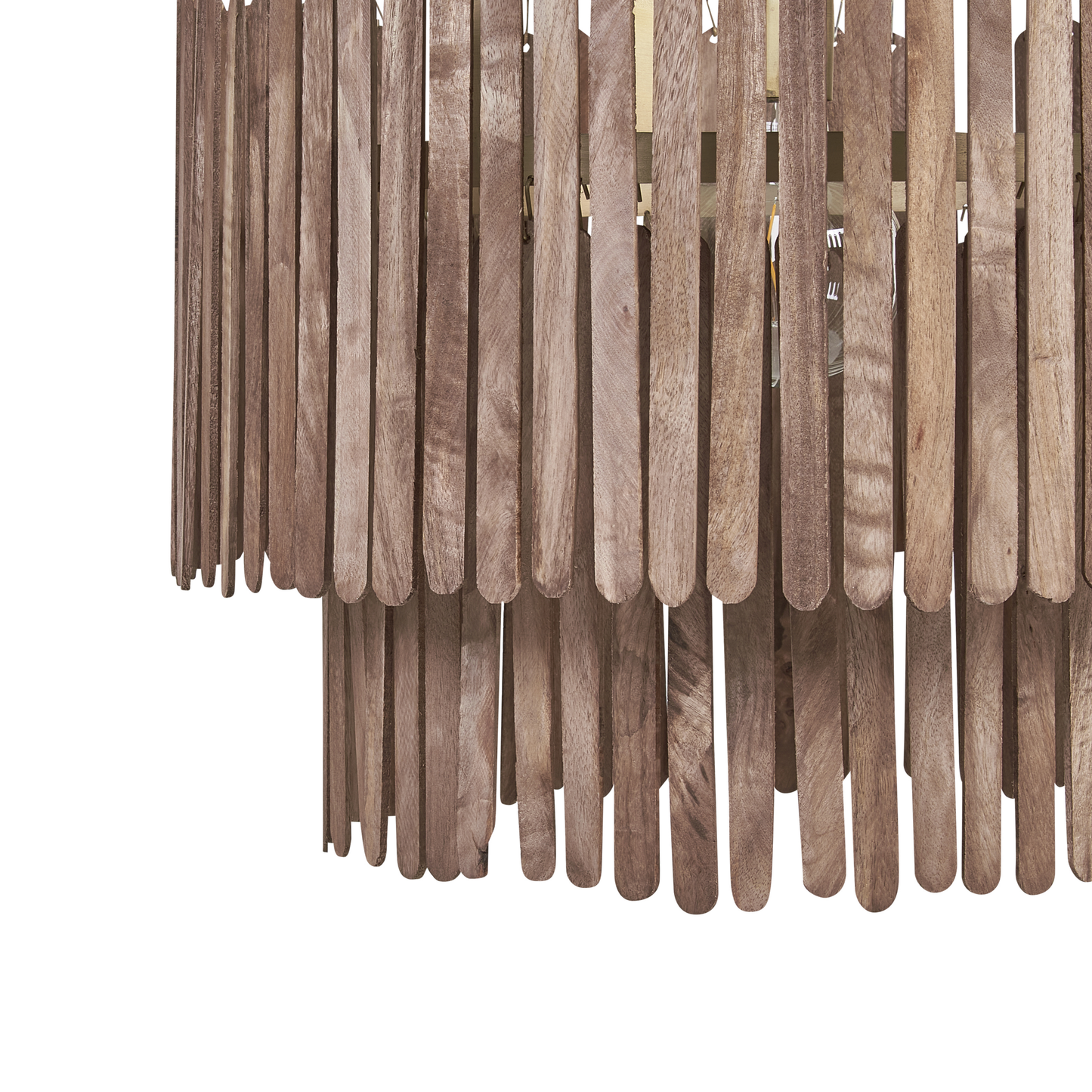 Pendant Lamp Dark Brown Mango Shade Boho Industrial