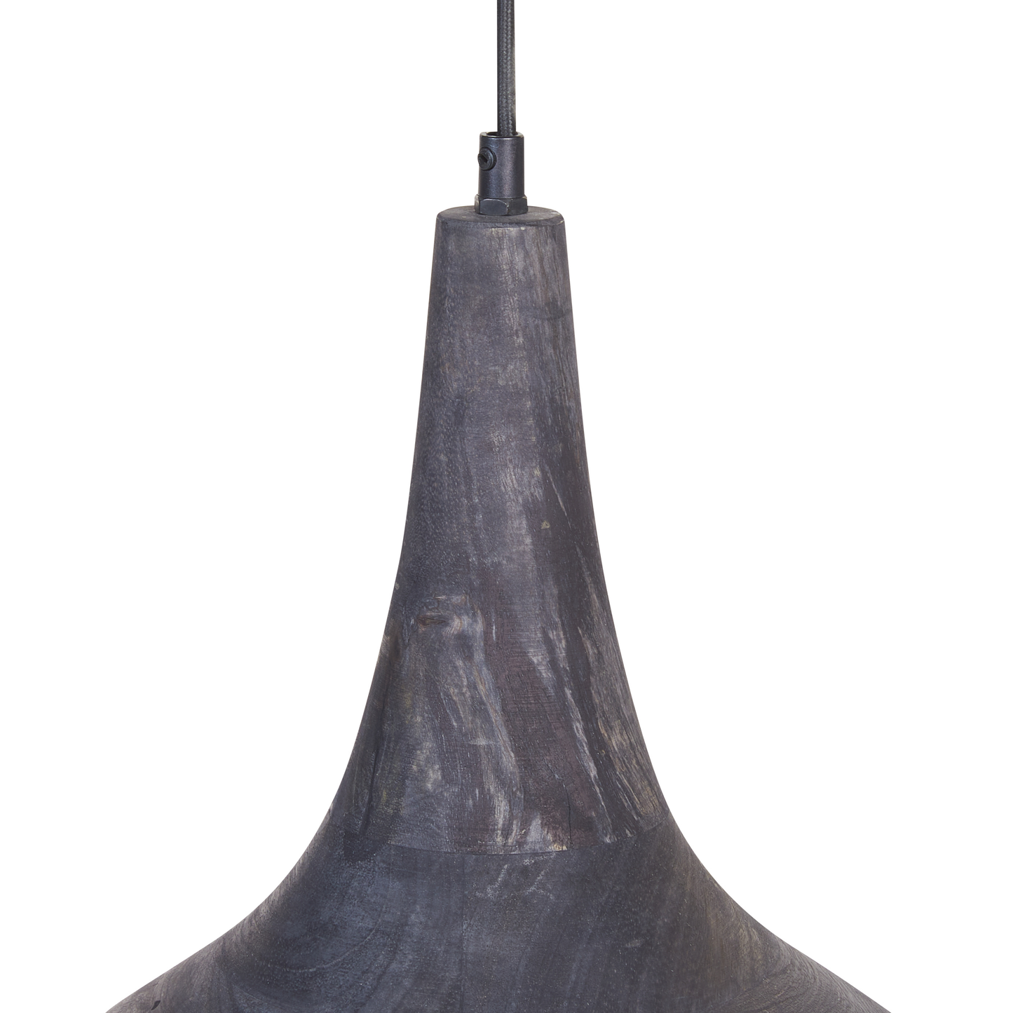 Lighting Pendant Lamp Black Wood Shade Two Point Boho Ceiling Light Handmade
