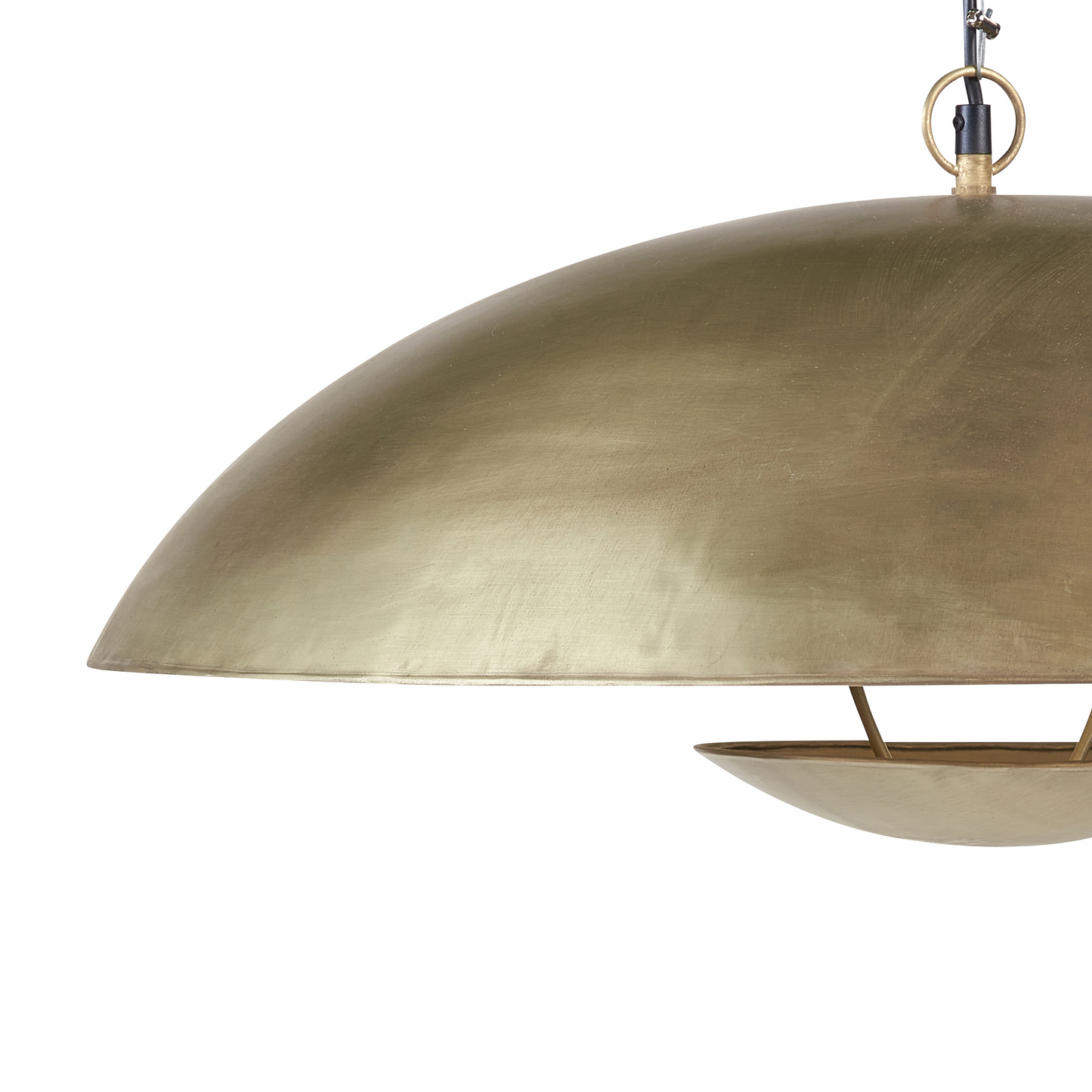 Brass Pendant Lamp Iron Dome Ceiling Light