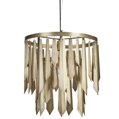 Lumina Brass Pendant Lamp Retro Metal Iron Ceiling Chandelier Brass Finish
