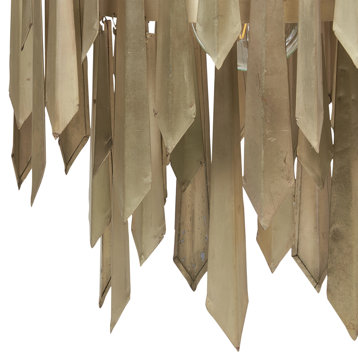 Lumina Brass Pendant Lamp Retro Metal Iron Ceiling Chandelier Brass Finish
