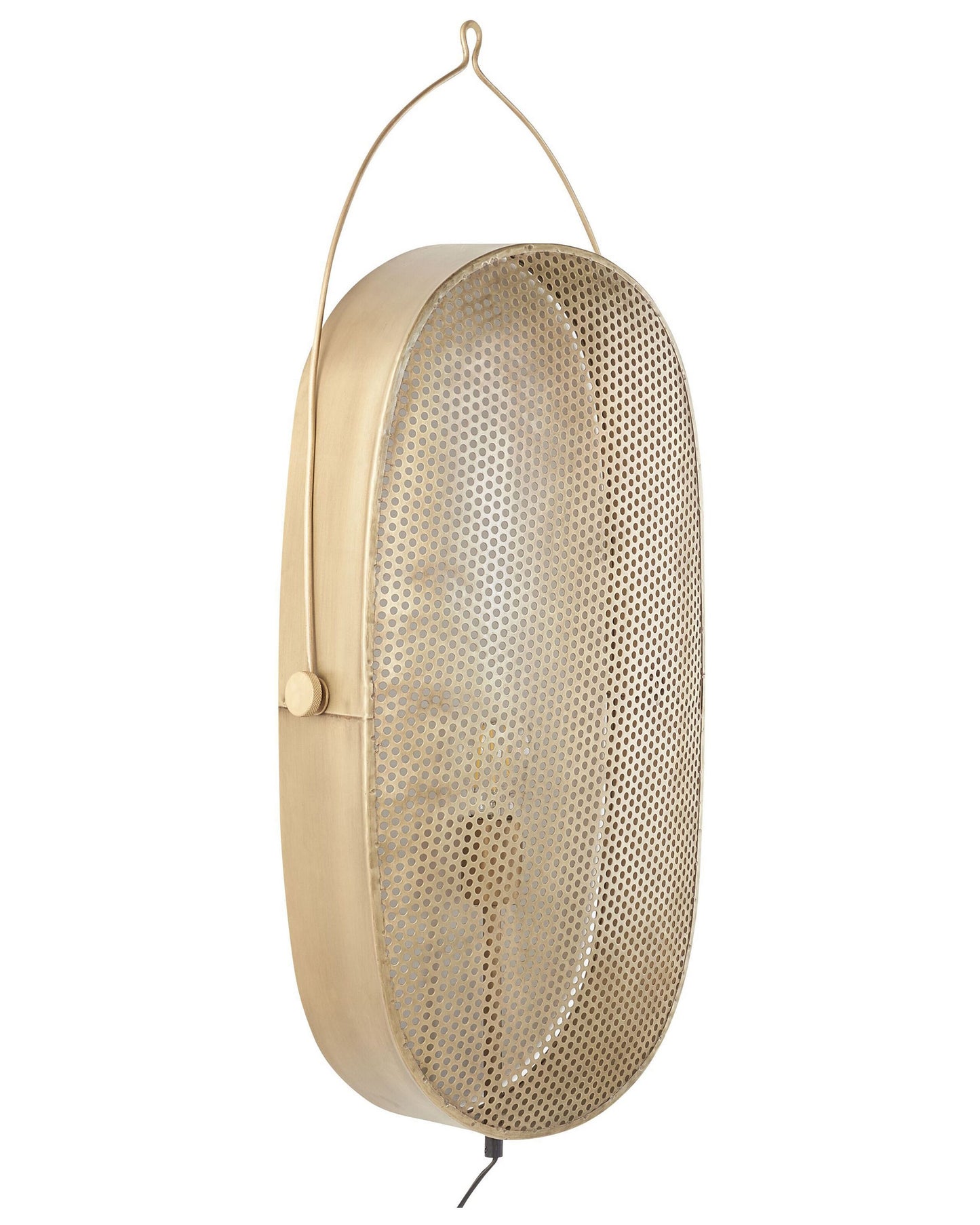 Lighting Wall Lamp Brass Oval Shade Rustic Design