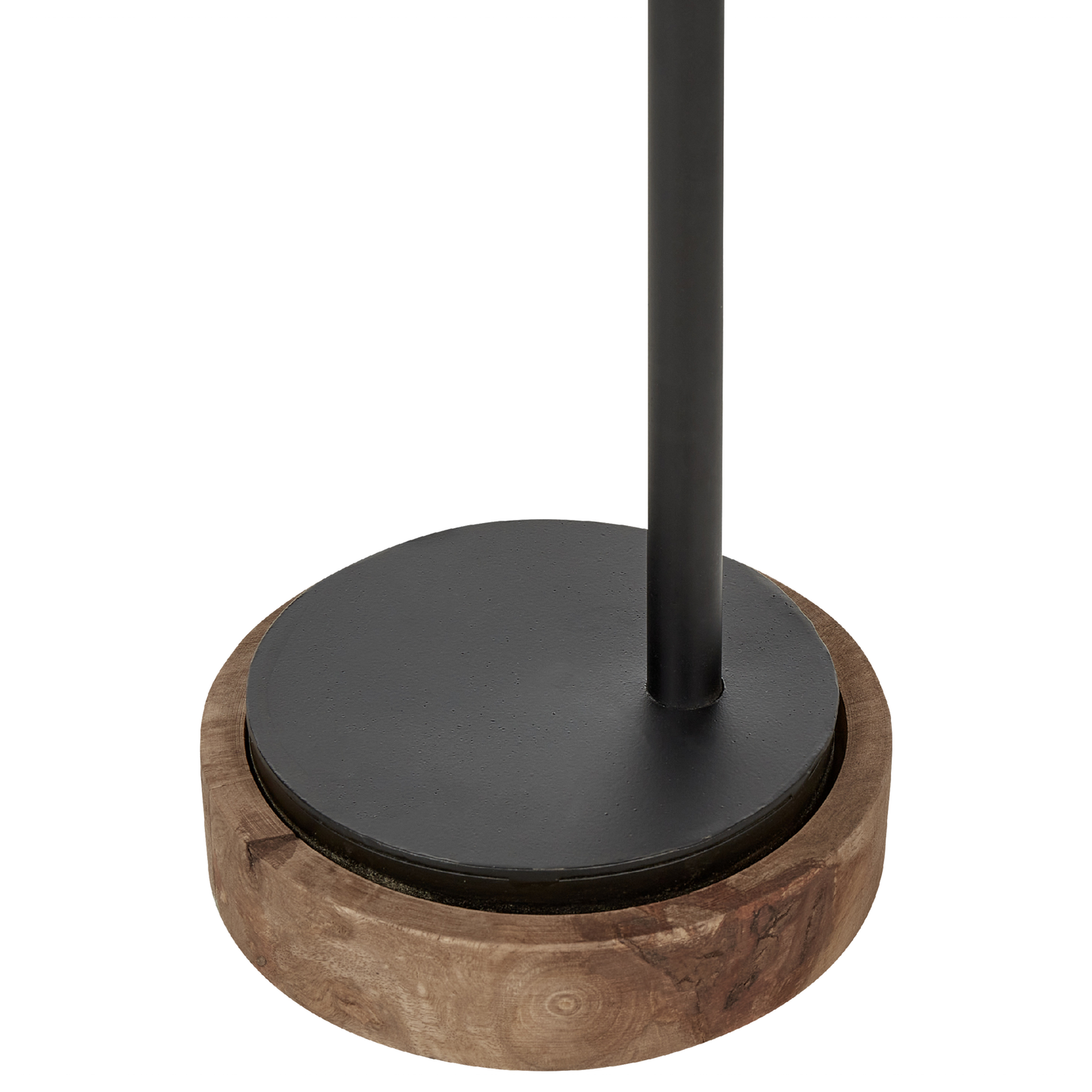 Dark Mango Desk Lamp With Black Base And Wooden Shade Classic Modern Home Lighting