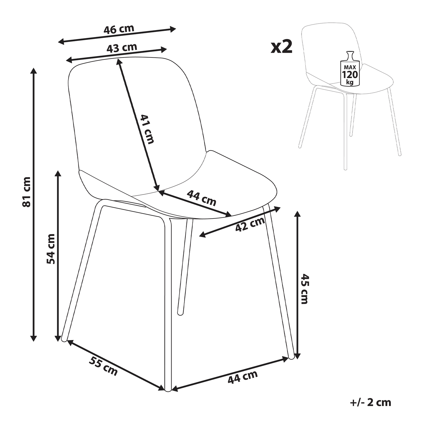 Mint Green Plastic Dining Chairs Set of 2 Deep Seat Contemporary Modern Design