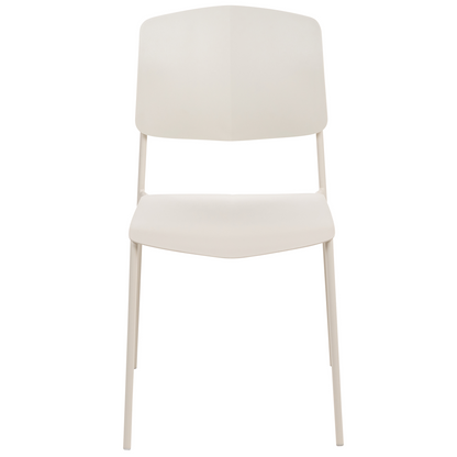 Living Set of 4 Black Plastic Dining Chairs Contemporary