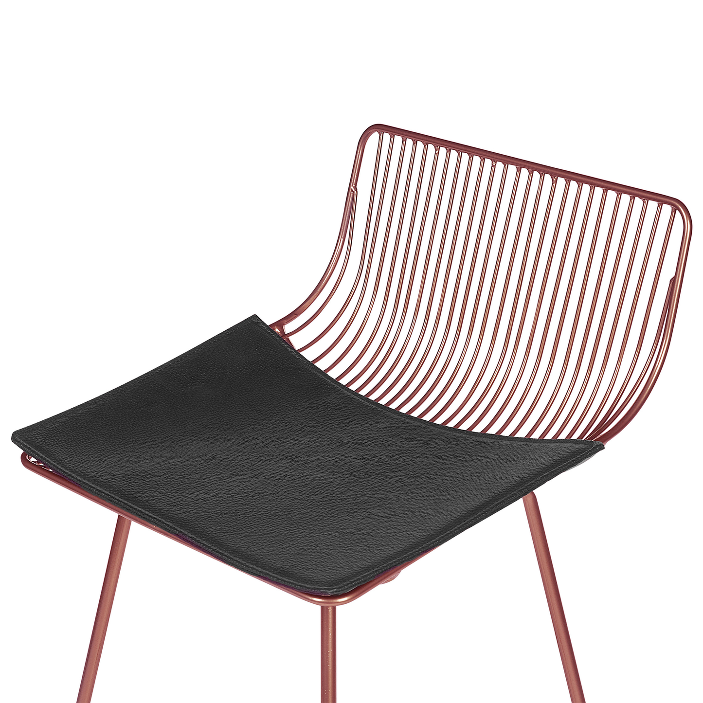 Rose Gold Counterheight Bar Chairs 2 With Faux Leather