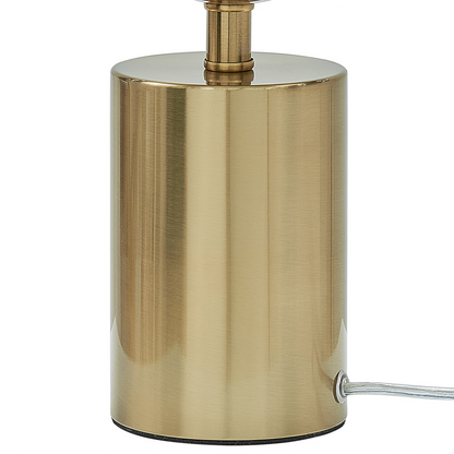 Brass Table Lamp With Glass Shade Modern Glam