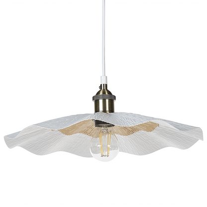 Pendant Lamp White Brass Modern Industrial Ceiling Light