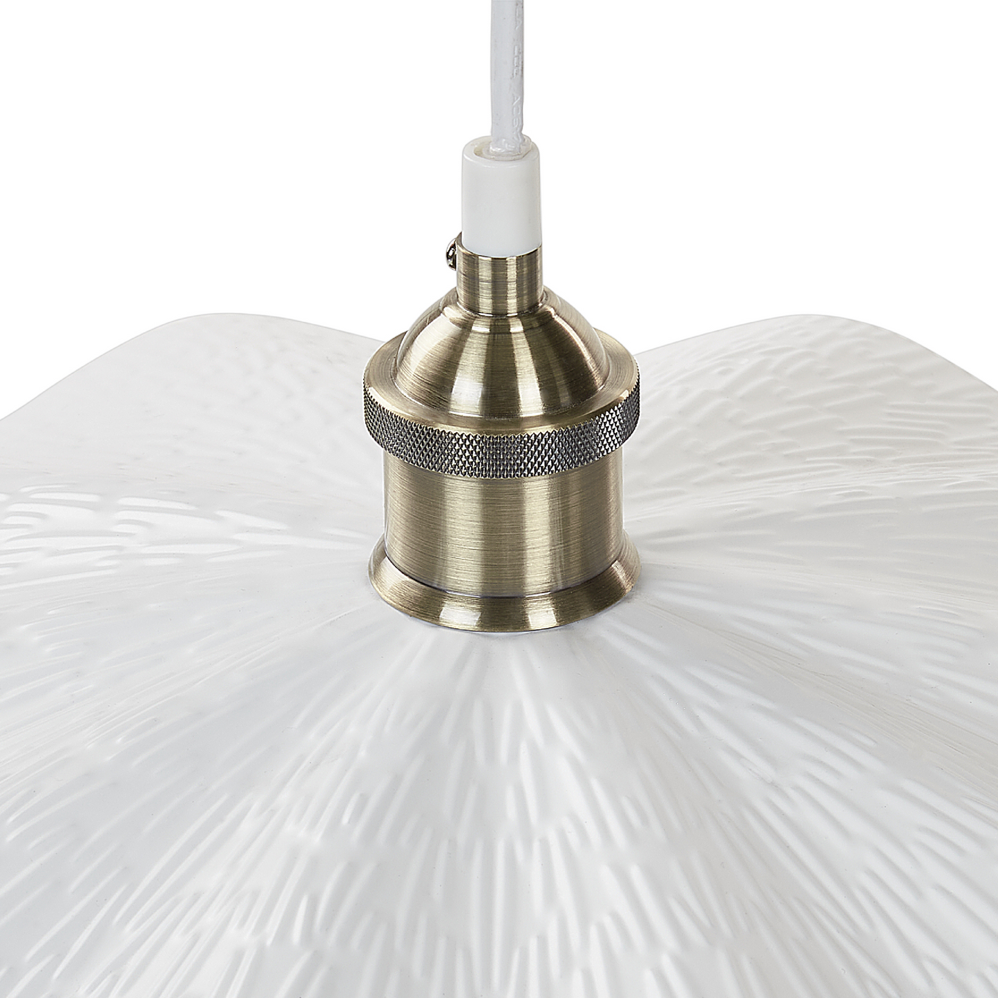 Pendant Lamp White Brass Modern Industrial Ceiling Light