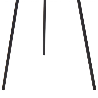 Floor Lamp Natural Bamboo Wood Shade 120cm Metal Base