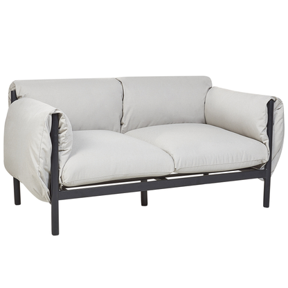 Five Seater Garden Sofa Set Grey Cushions Water Repellent