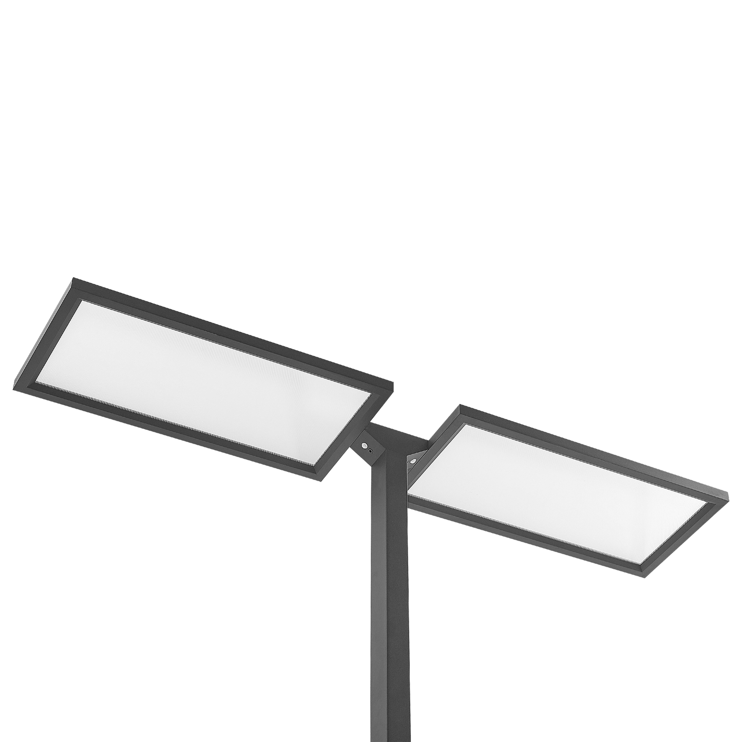 Floor LED Lamp Black Aluminum 196cm Touch Dimming Sensor