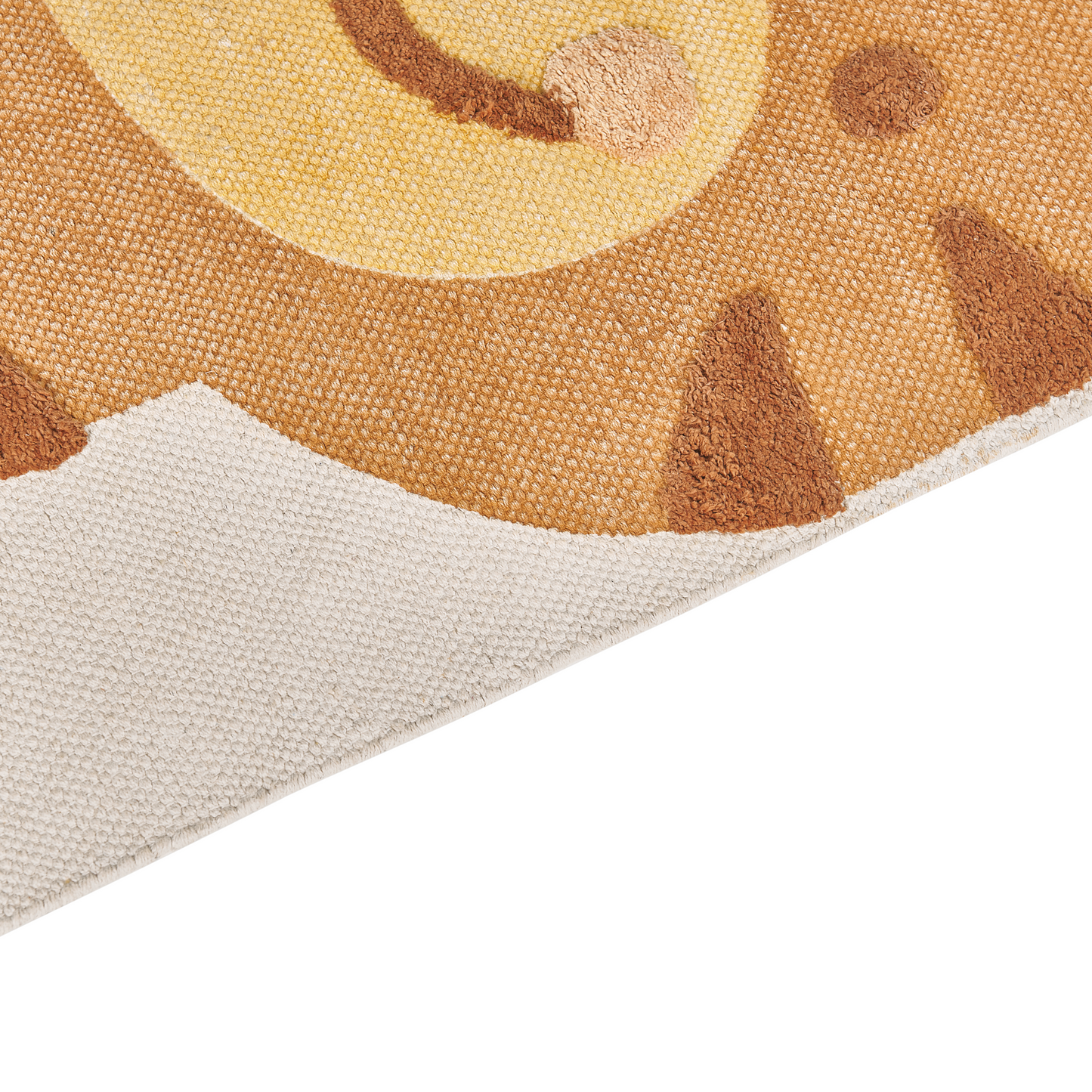 Tiger Print Kids Rug Multicolor 80 x 150cm Low Pile Playroom