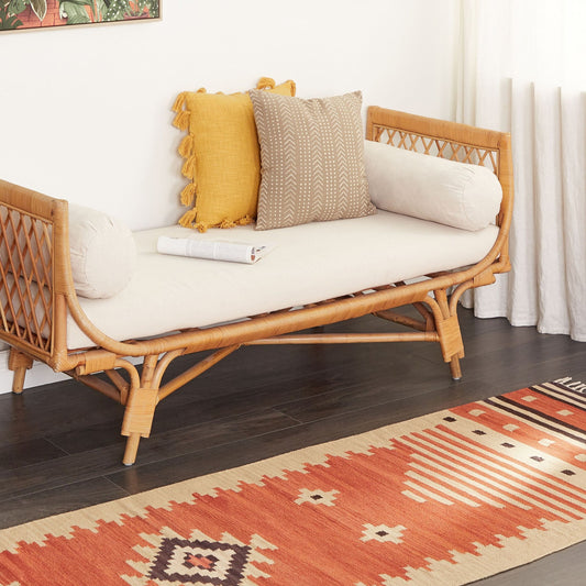 Kilim Runner Rug Multicolour Cotton 80 x 300cm Reversible