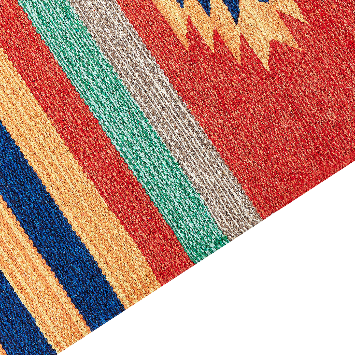 Kilim Home Runner Rug Handwoven Reversible Multicolour 80 x 300cm