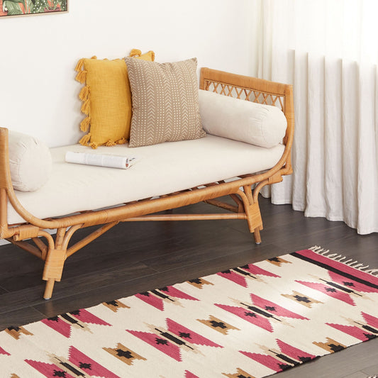 Kilim Home Handwoven Reversible Kilim Area Rug 80 x 300cm Multicolor