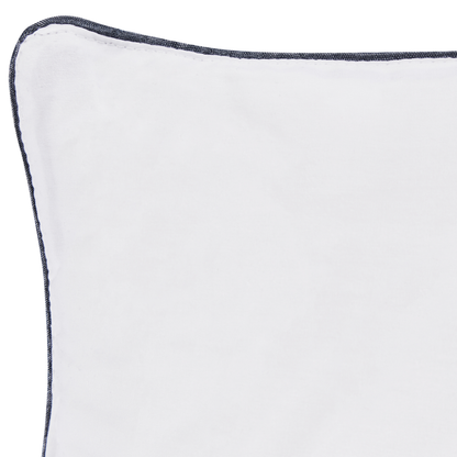 Japara Cotton Pillow 40 x 80 White High Profile Satin Piping