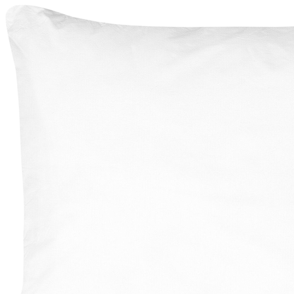 Bed Pillow White Microfibre Cover Polyester Fill 80 X 80cm High Profile Soft Hypoallergenic