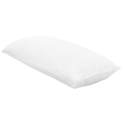 Microfibre Bed Pillow 40 x 80cm White Soft High Profile