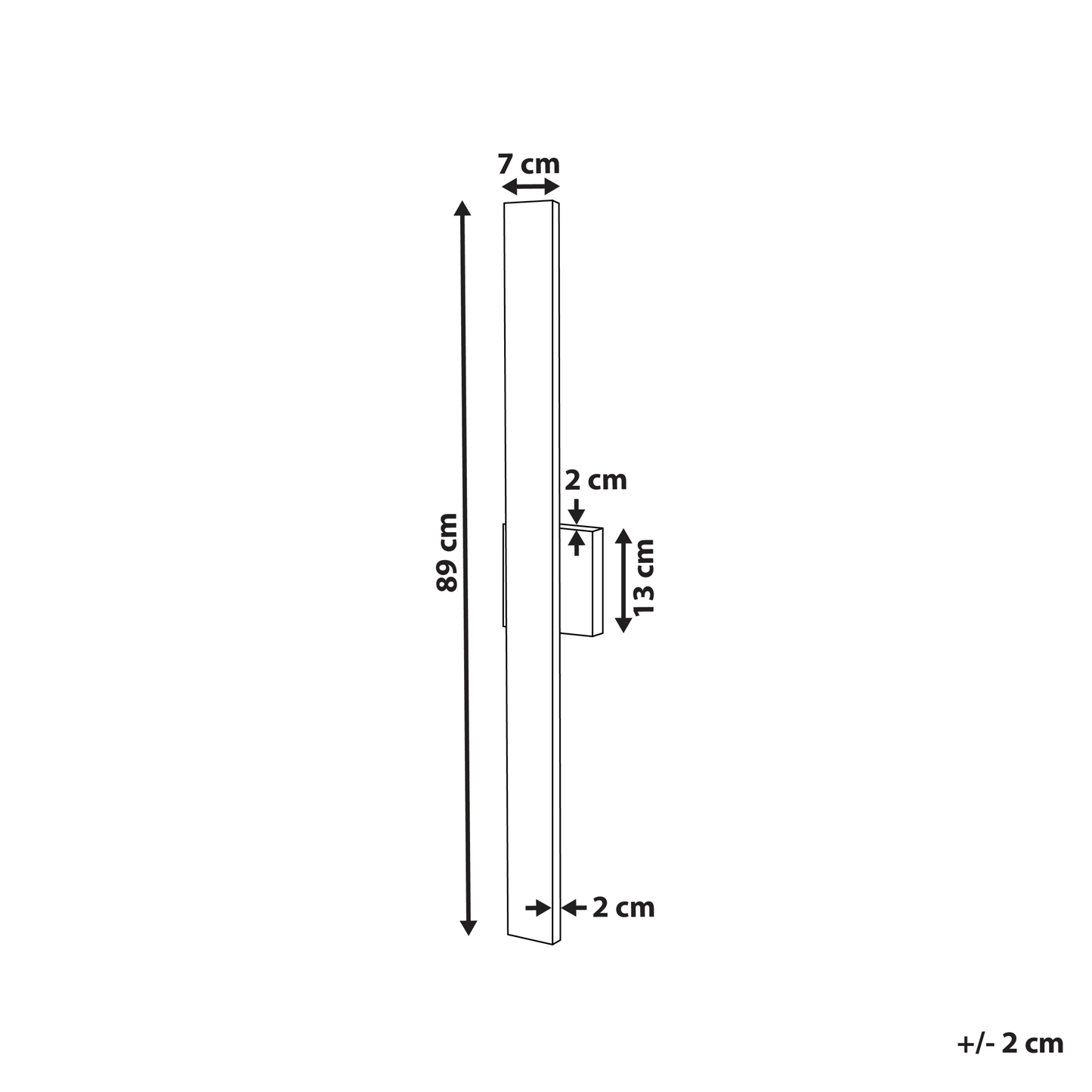 Matte Black Outdoor LED Wall Light Sconce Iron Aluminum Modern Patio Garden 3000K