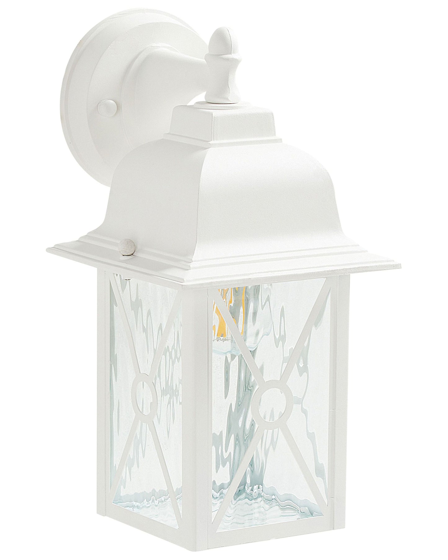 Outdoor Wall Light Matte White Lantern Sconce