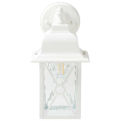 Outdoor Wall Light Matte White Lantern Sconce