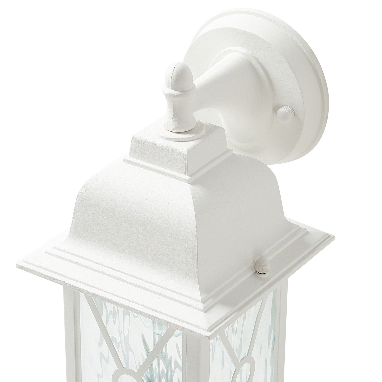 Outdoor Wall Light Matte White Lantern Sconce