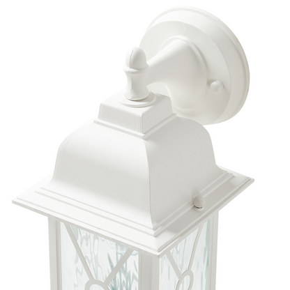 Outdoor Wall Light Matte White Lantern Sconce