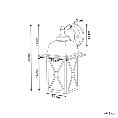 Outdoor Wall Light Matte White Lantern Sconce