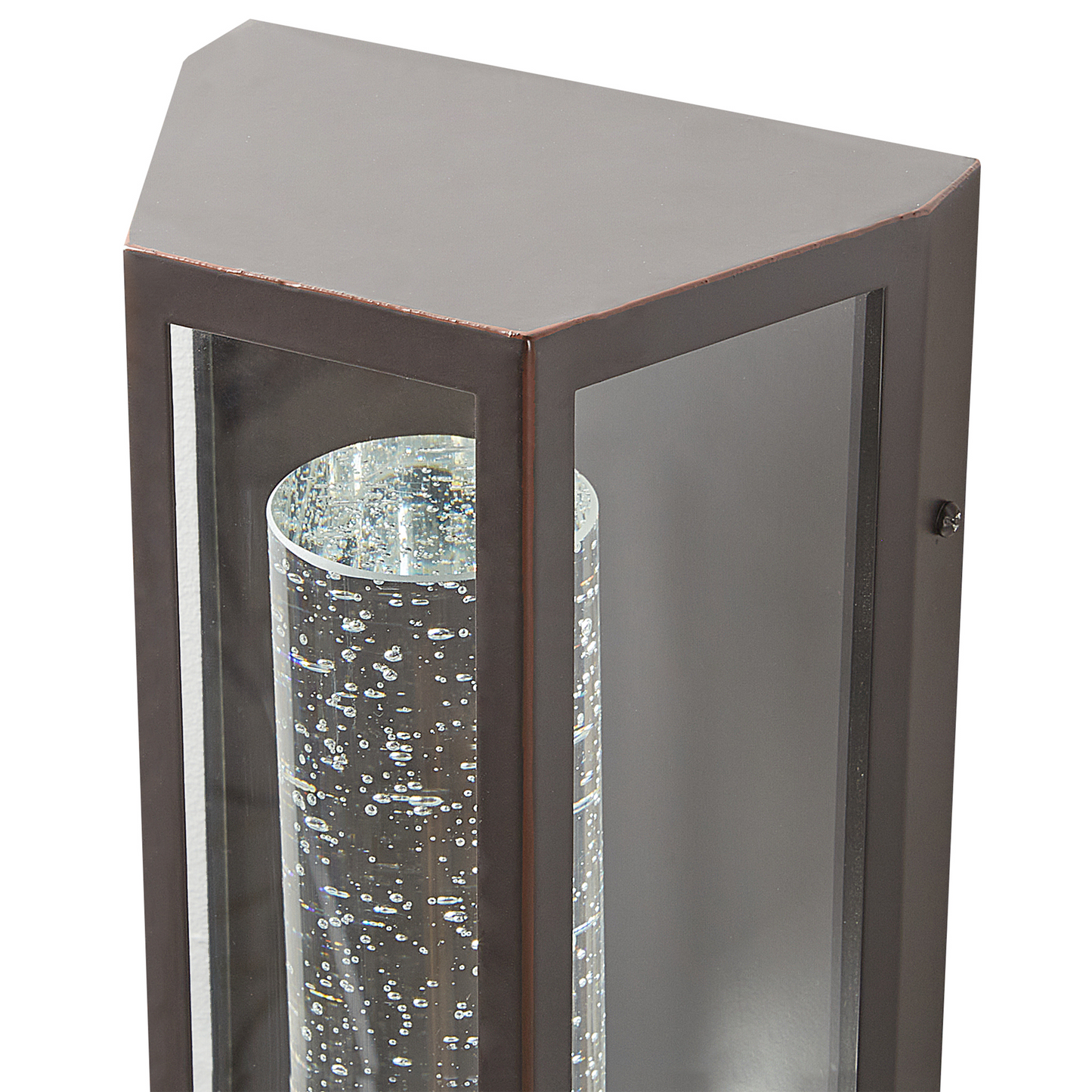 Outdoor Wall Light LED Lamp Brown Iron Glass 33cm Motion Sensor