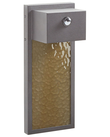Outdoor LED Wall Light 40cm Grey Iron Glass Motion Sensor Retro Design Warm White