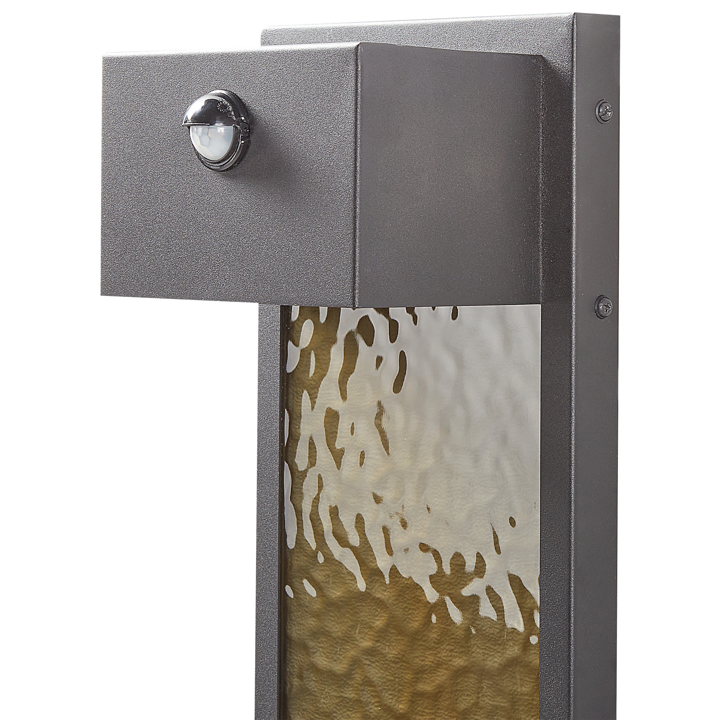 Outdoor LED Wall Light 40cm Grey Iron Glass Motion Sensor Retro Design Warm White