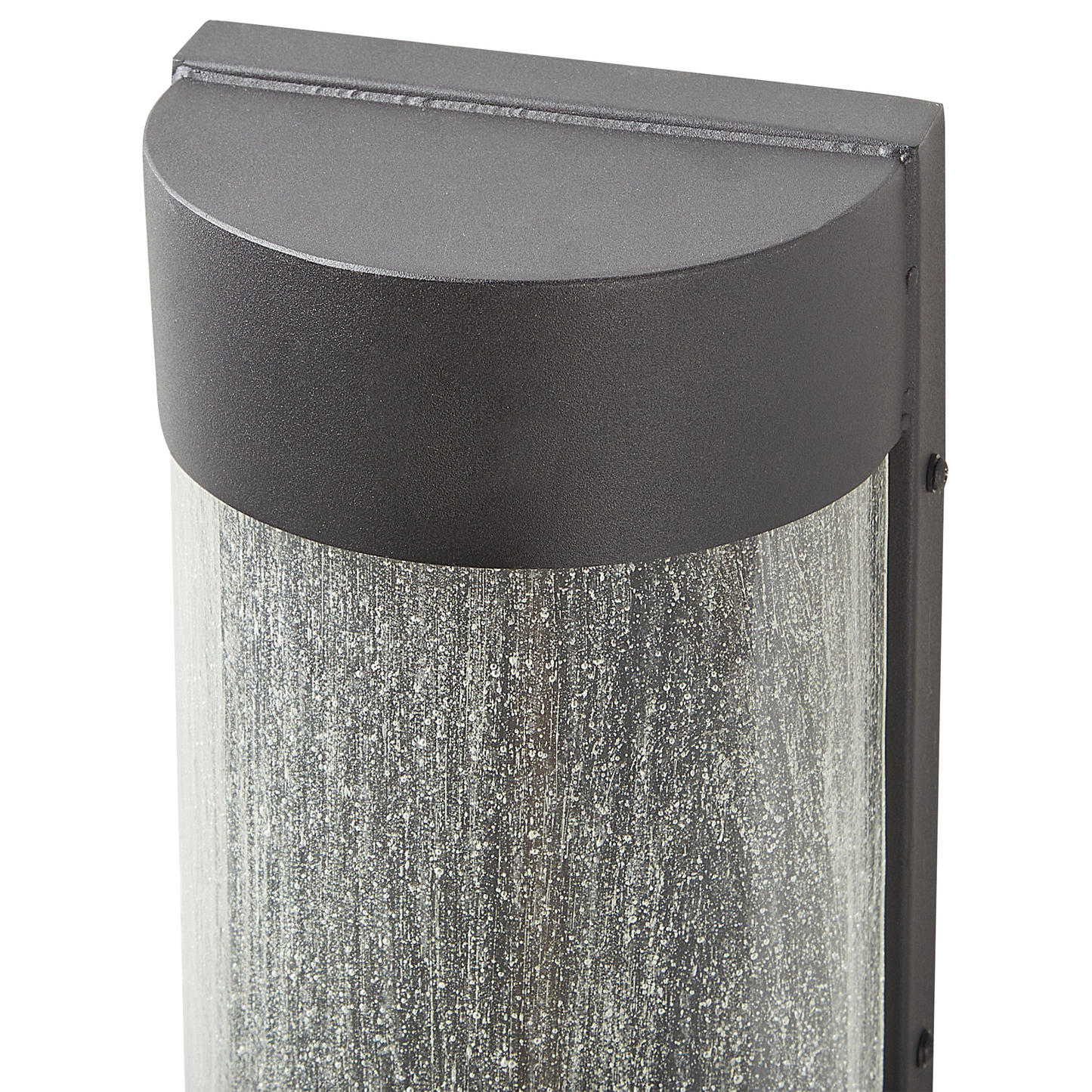 Outdoor LED Wall Light Sconce Black Matte Glass Iron With Motion Sensor Modern Design For Patio Garden