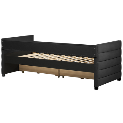 Velvet Daybed EU Single 90 x 200 With Drawers