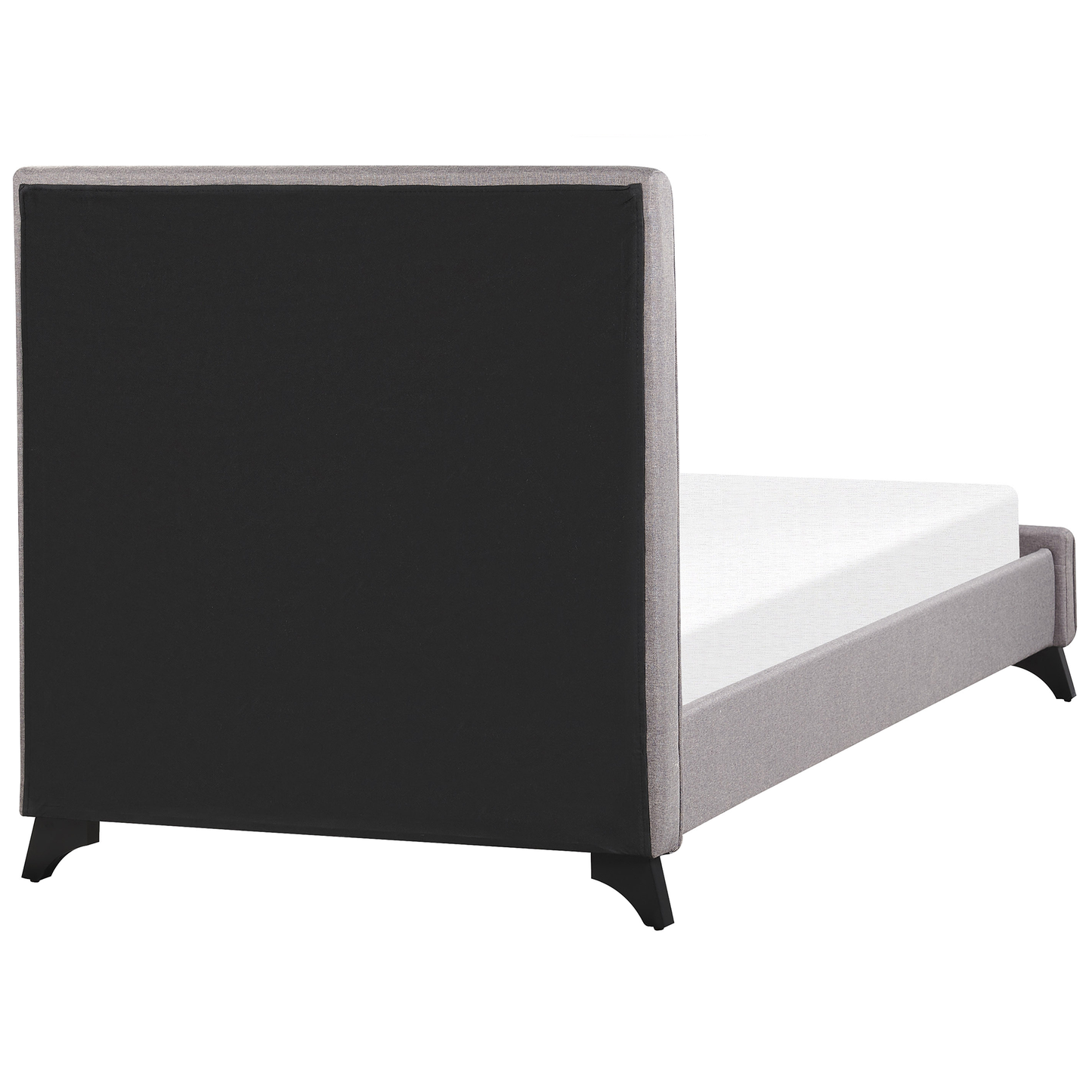 Grey Upholstered Bed Frame 90 x 200 Tufted Headboard