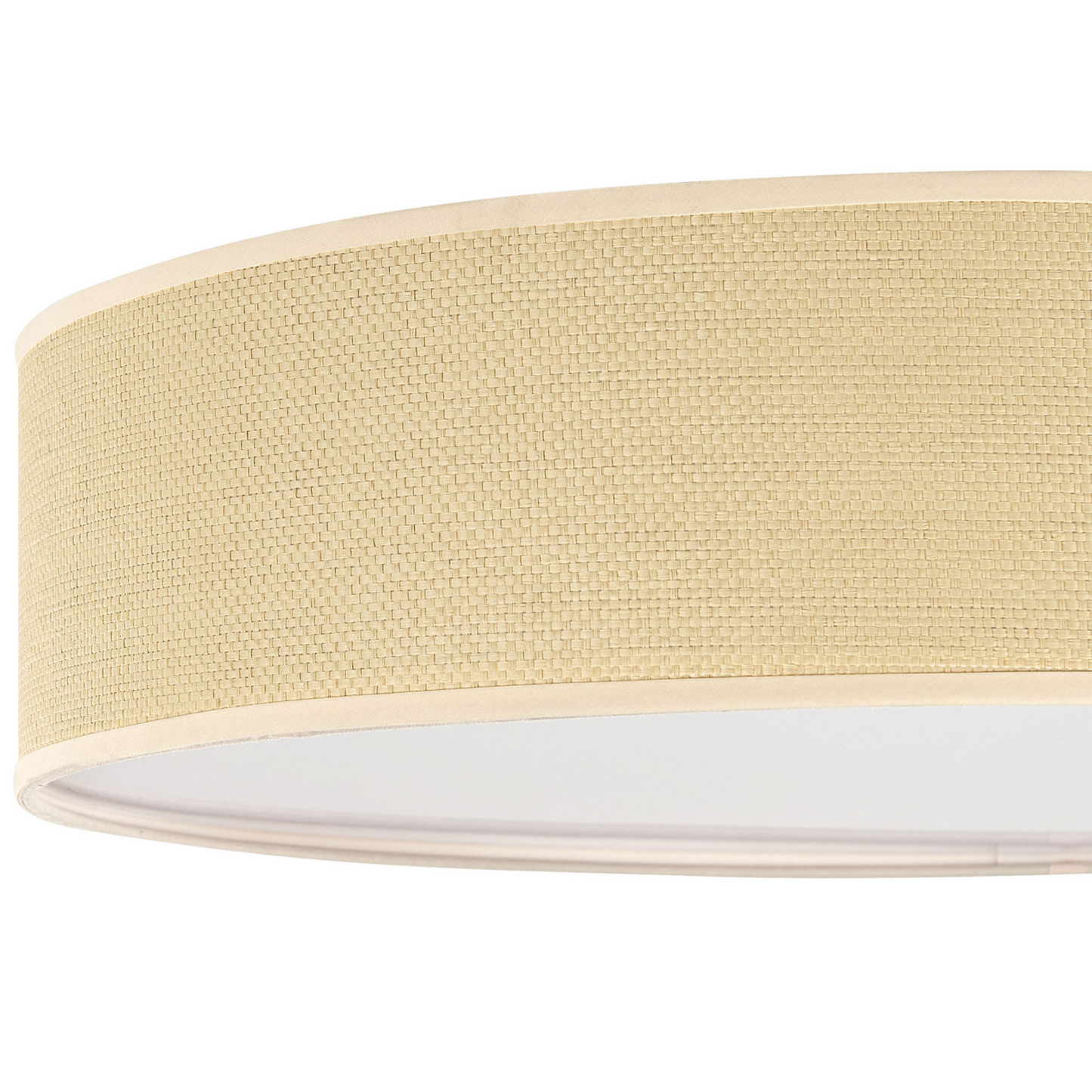 Ceiling Lamp Natural Paper Wicker 60cm Flush Mount Boho