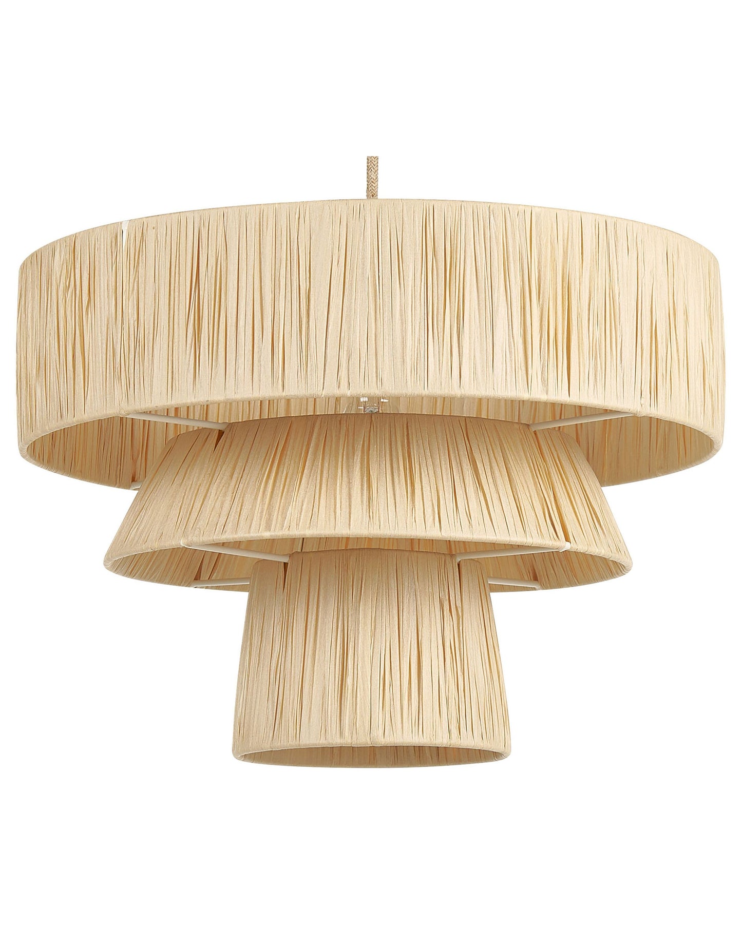 Japandi Pendant Lamp Natural Paper Shade Jute Cord