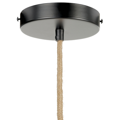 Japandi Pendant Lamp Natural Paper Shade Jute Cord