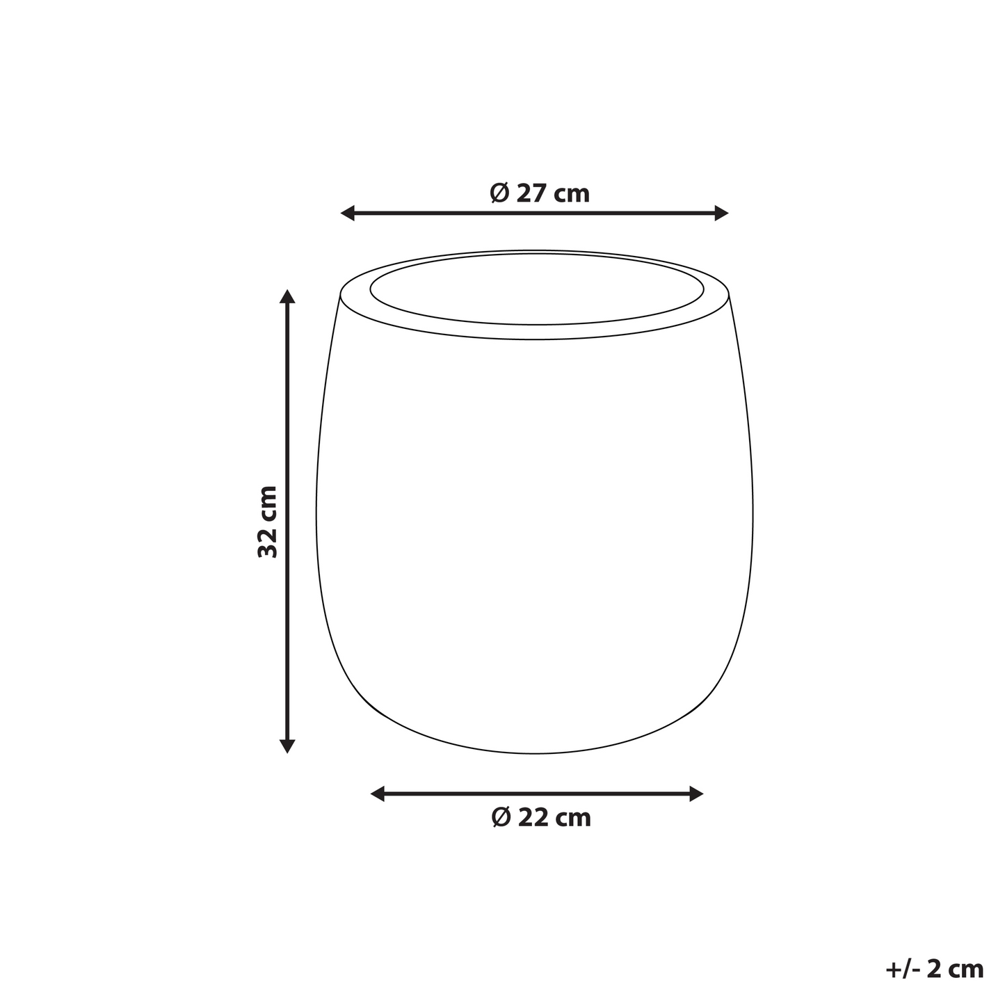 Green Plant Pot 27cm Round Fibre Clay Embossed Pattern