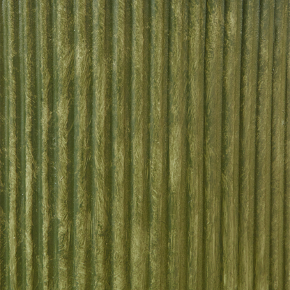Flower Planter Fibre Clay 30cm Vertical Rib Green