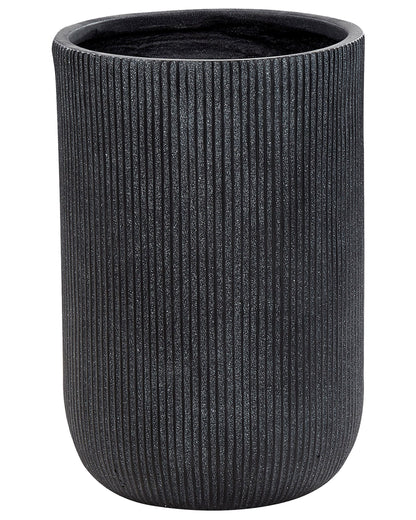 Golden Brown Fibre Clay Flower Planter 37 x 37 x 56cm Drainage Hole