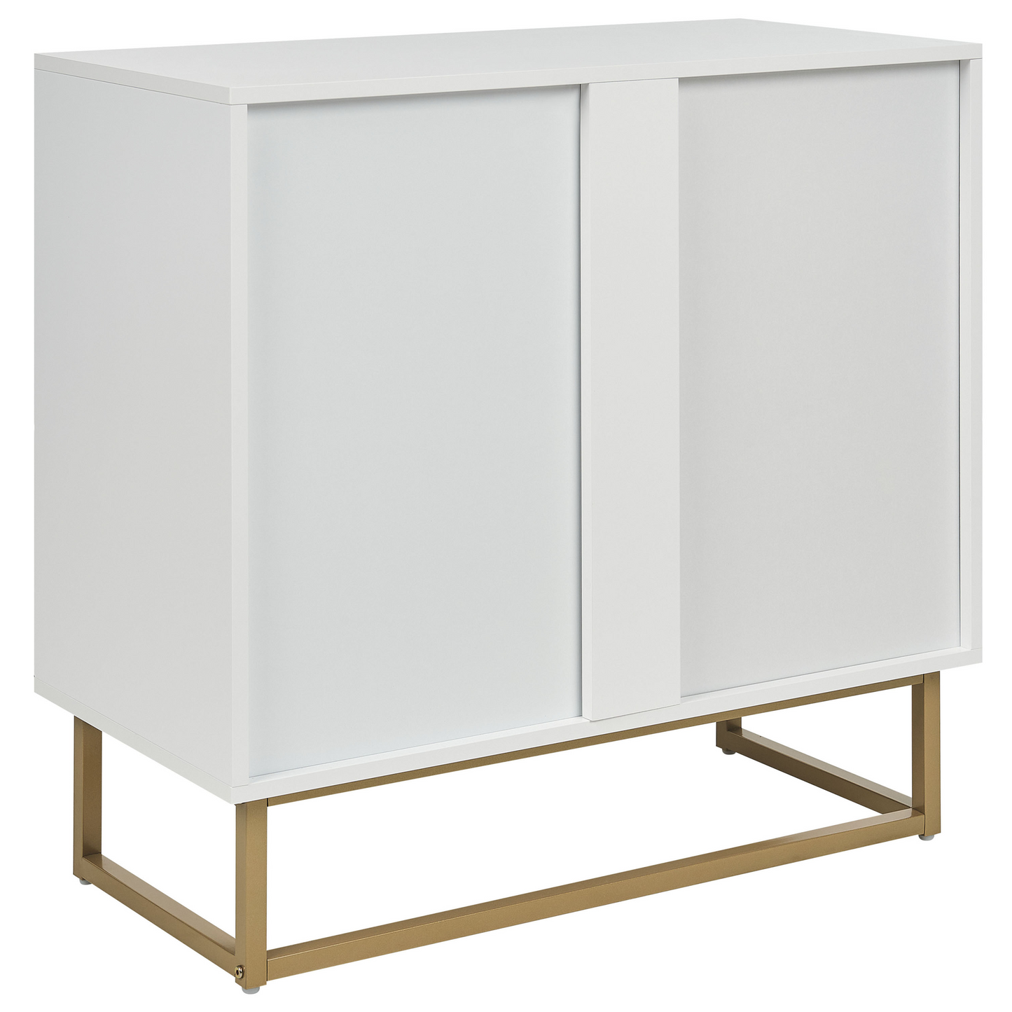 BrandName Scandinavian Sideboard White And Light Wood 2 Door