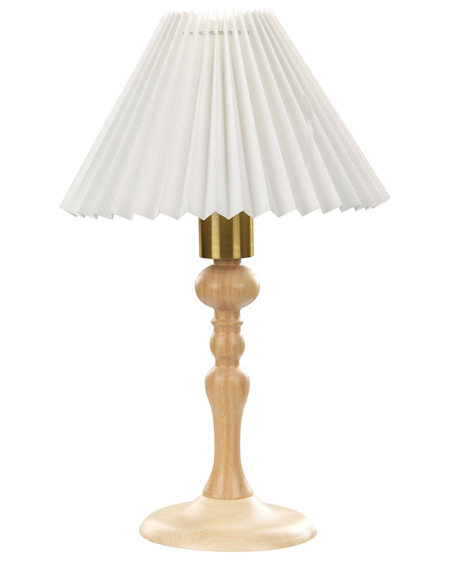 Table Lamp White Shade 38cm Bedside Retro Elegant