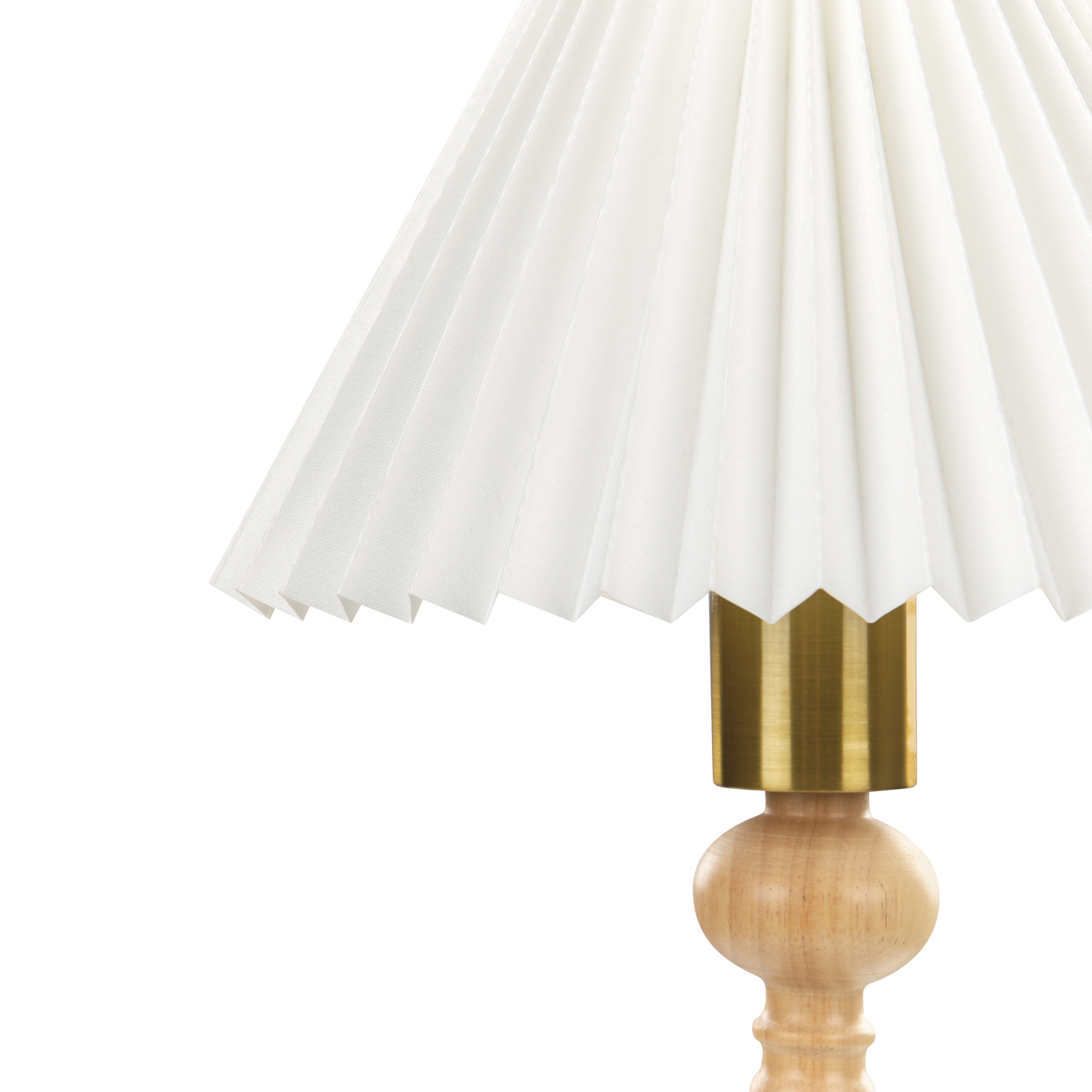 Table Lamp White Shade 38cm Bedside Retro Elegant