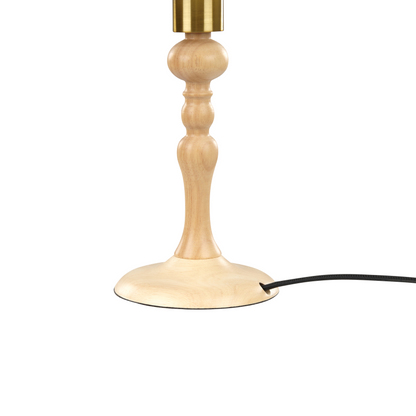 Table Lamp White Shade 38cm Bedside Retro Elegant