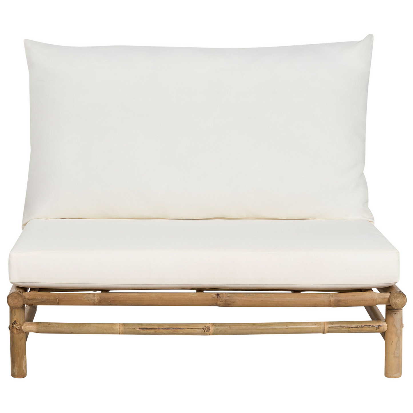 Lounge Set 2 Seater With Coffee Table Light Brown Cushions