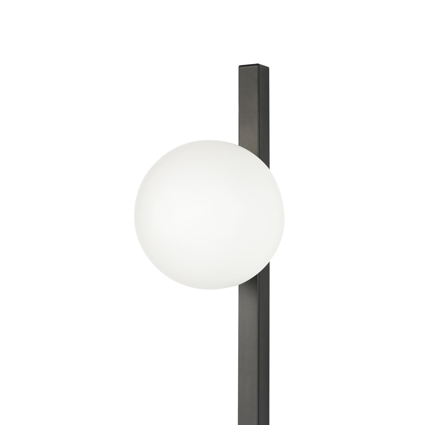 Wall Lamp Black White Glass Globe 55cm Modern