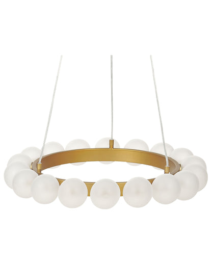 Pendant Lamp Gold Iron Glass Shade 18 Light Modern Glamour Living Room Dining